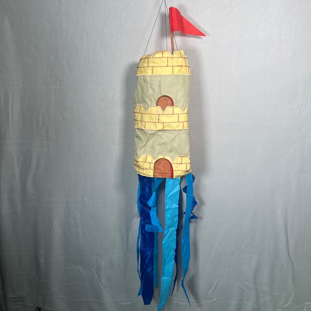 In the Breeze 3D Sand‎ Castle Wind Spinner Color Our World Flag Embroidered